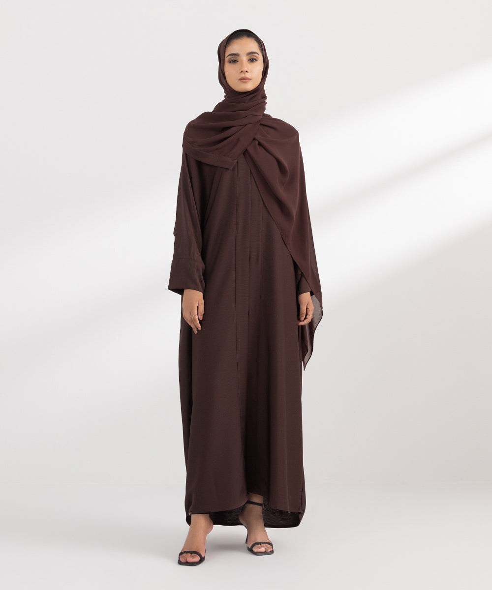 Women's Fashion Brown Abbaya