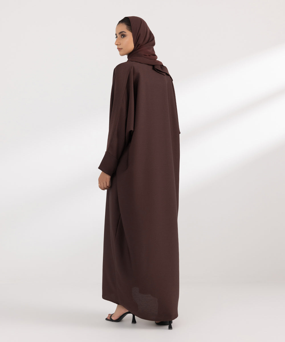 Women's Fashion Brown Abbaya