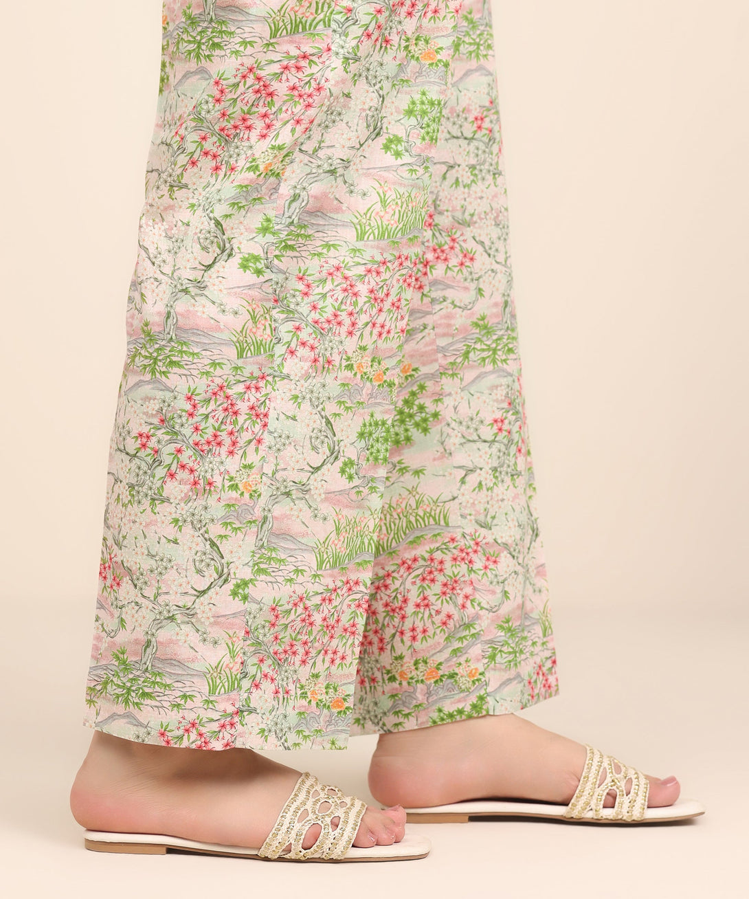 Women's RTW Cross Hatch Multi Printed Straight Pants