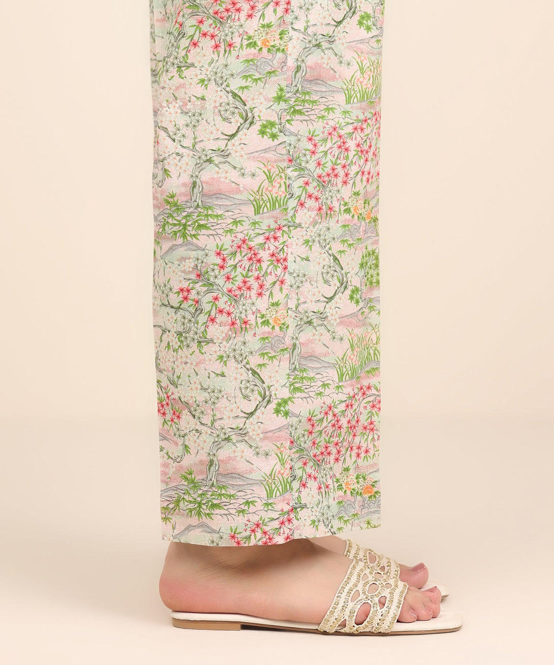 Women's RTW Cross Hatch Multi Printed Straight Pants