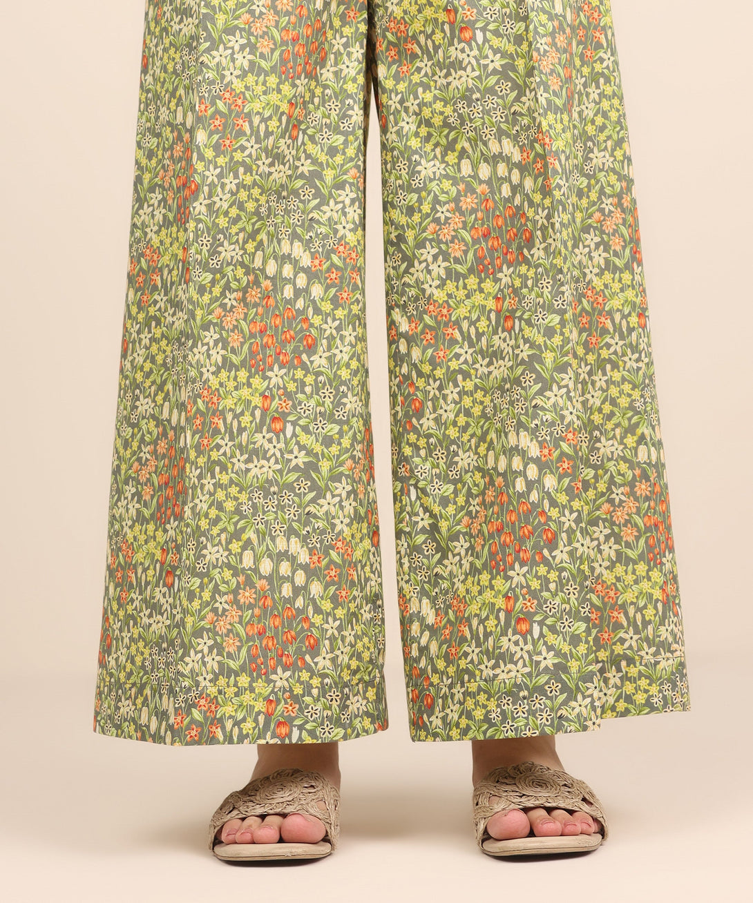 Women's RTW Cross Hatch Multi Printed Flared Pants