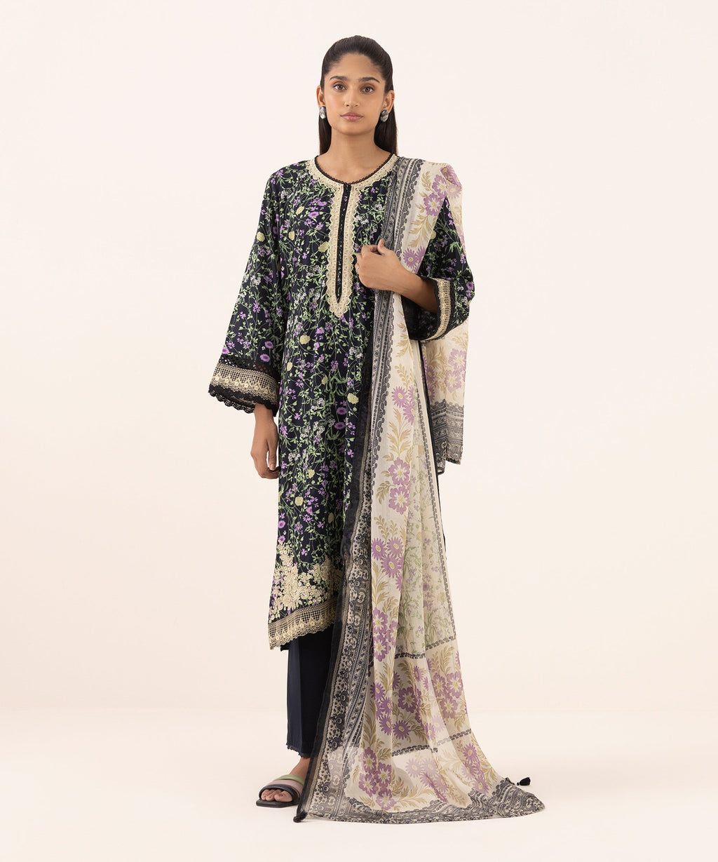Blended Tissue Multi Printed Dupatta