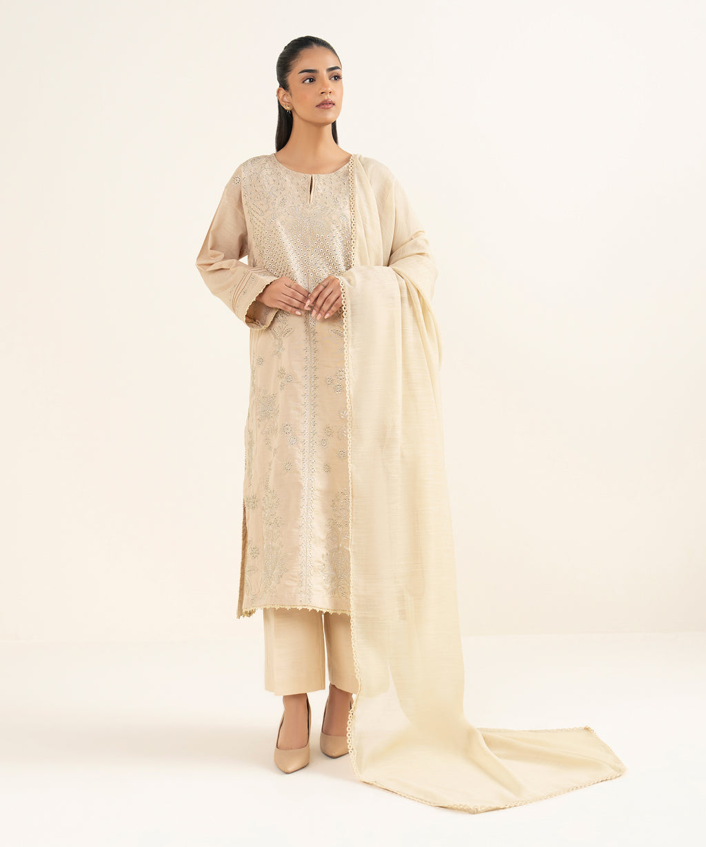 Solid Manaar Dupatta