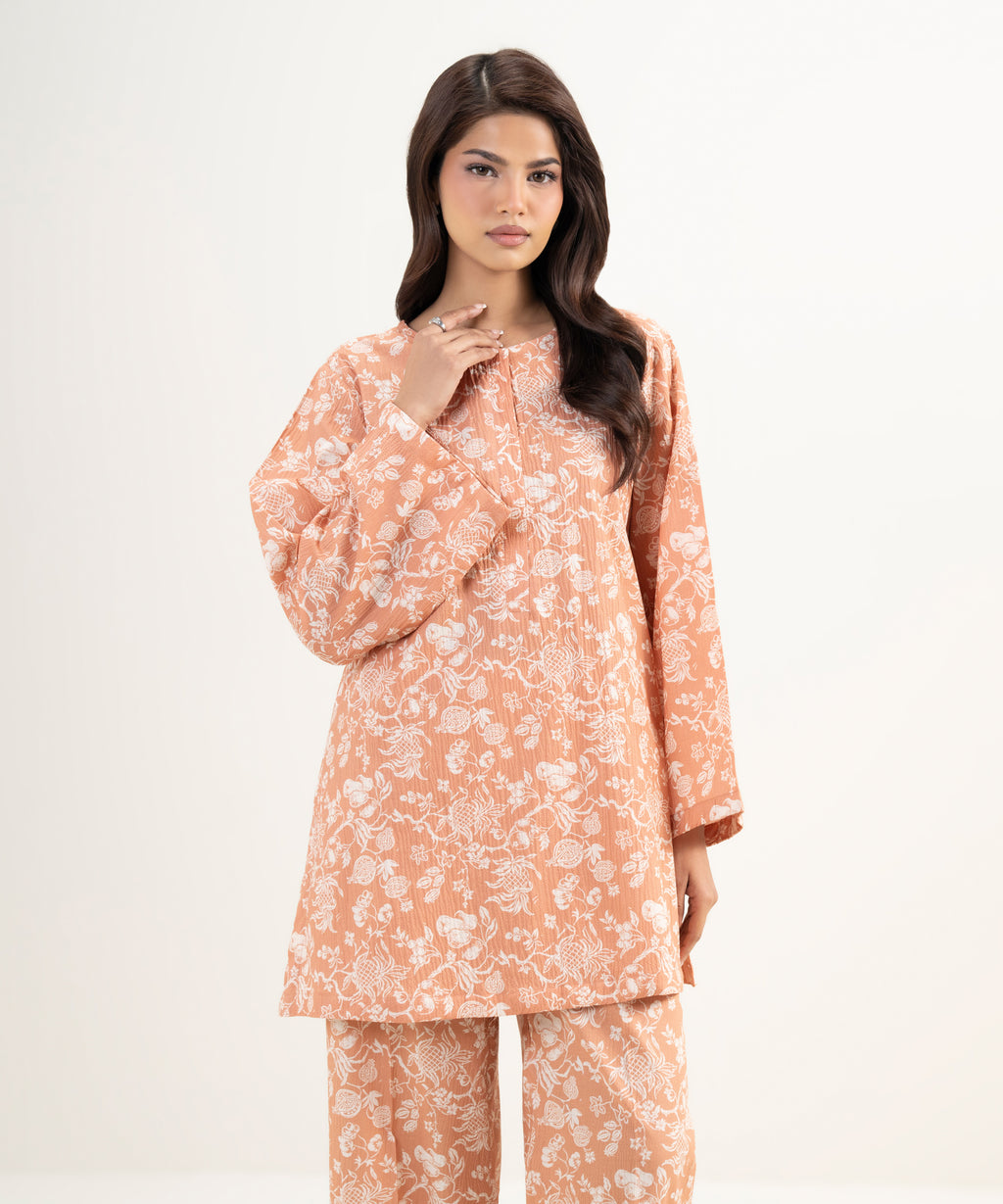 Printed Seersucker Shirt