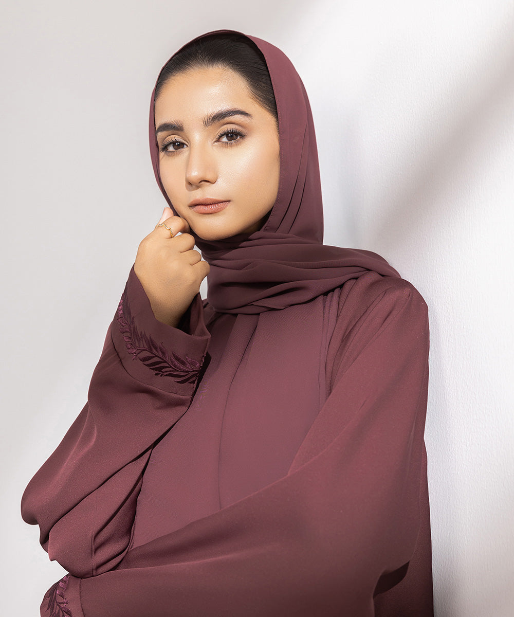 Women's Basic Rose wood Hijab