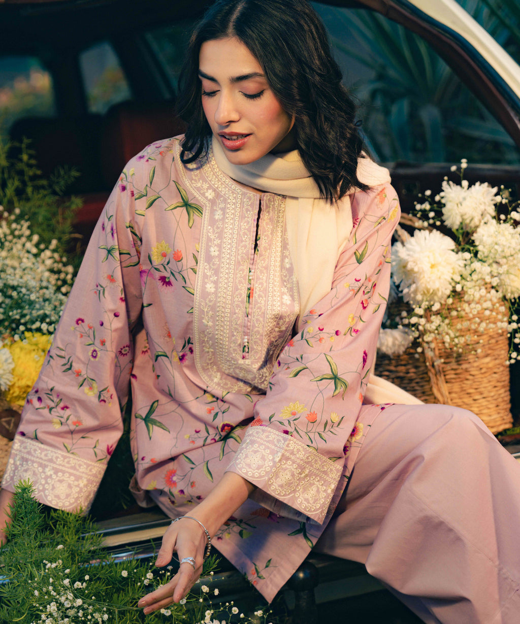 Embroidered Crosshatch Shirt