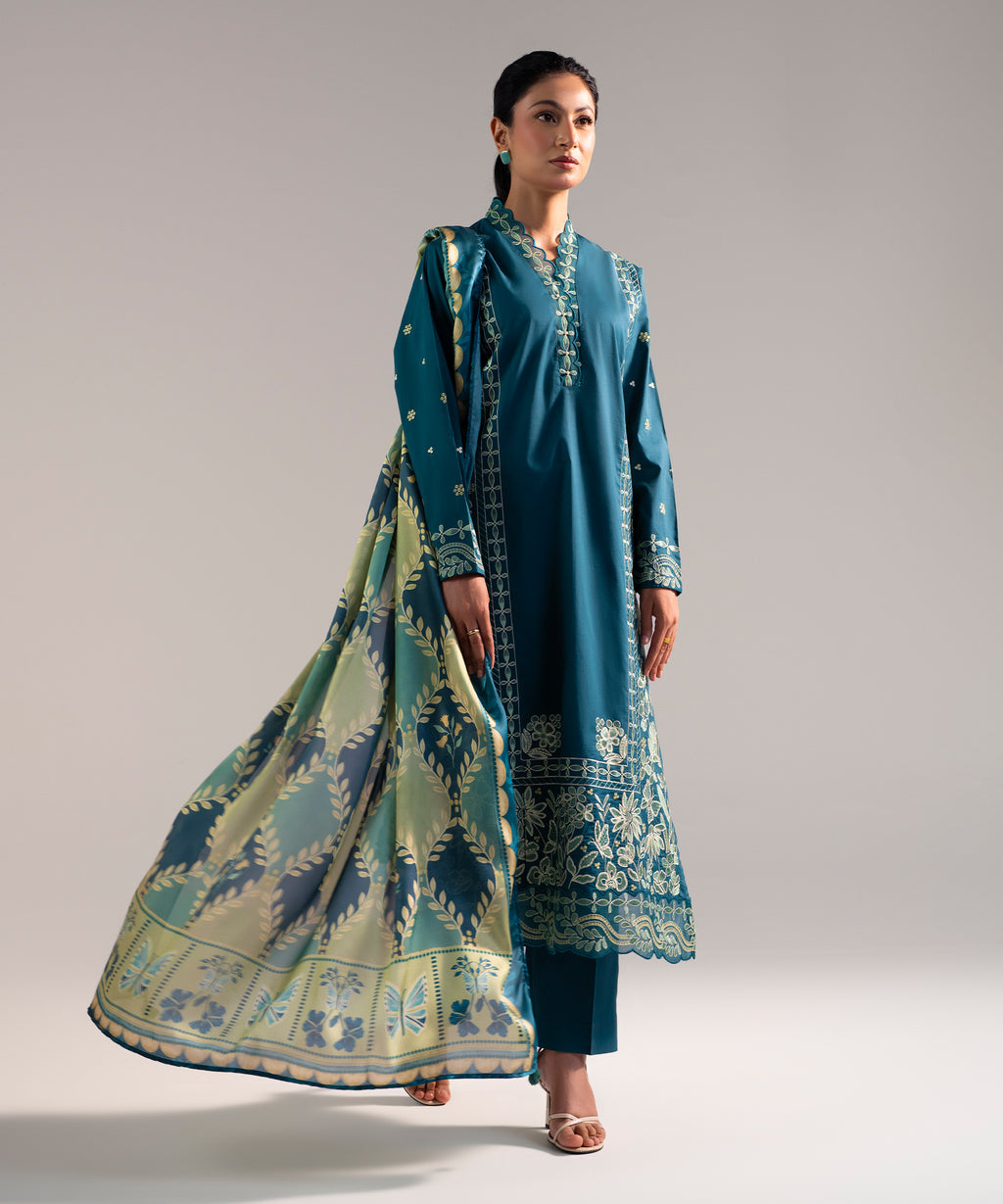 3 Piece - Embroidered Lawn Suit