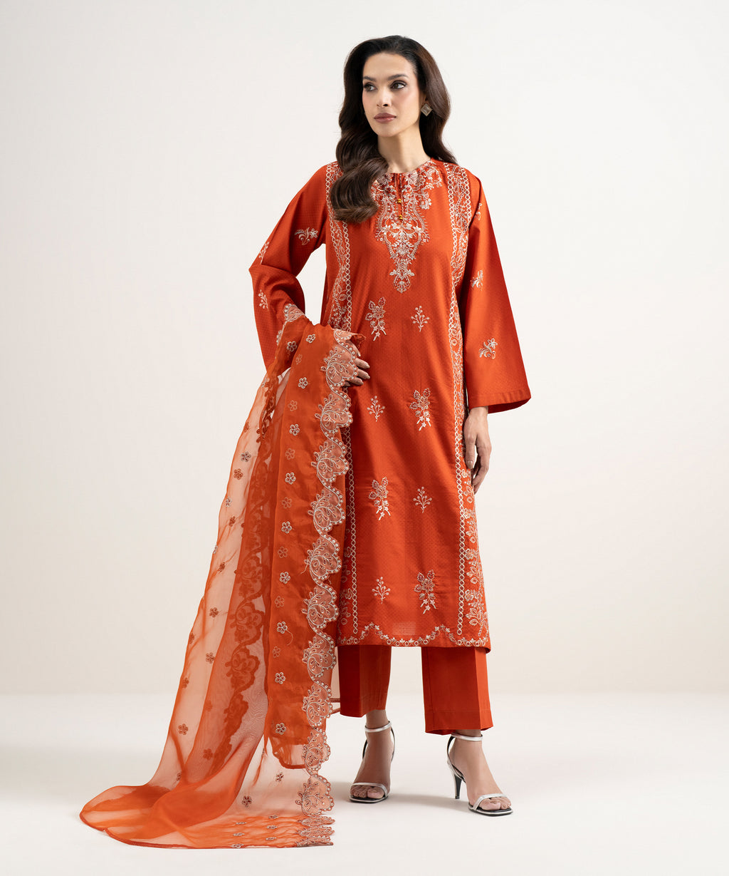 Embroidered Organza Dupatta