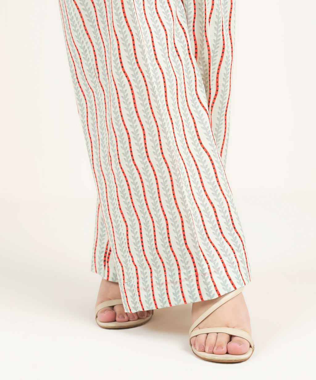 Printed Crosshatch Culottes