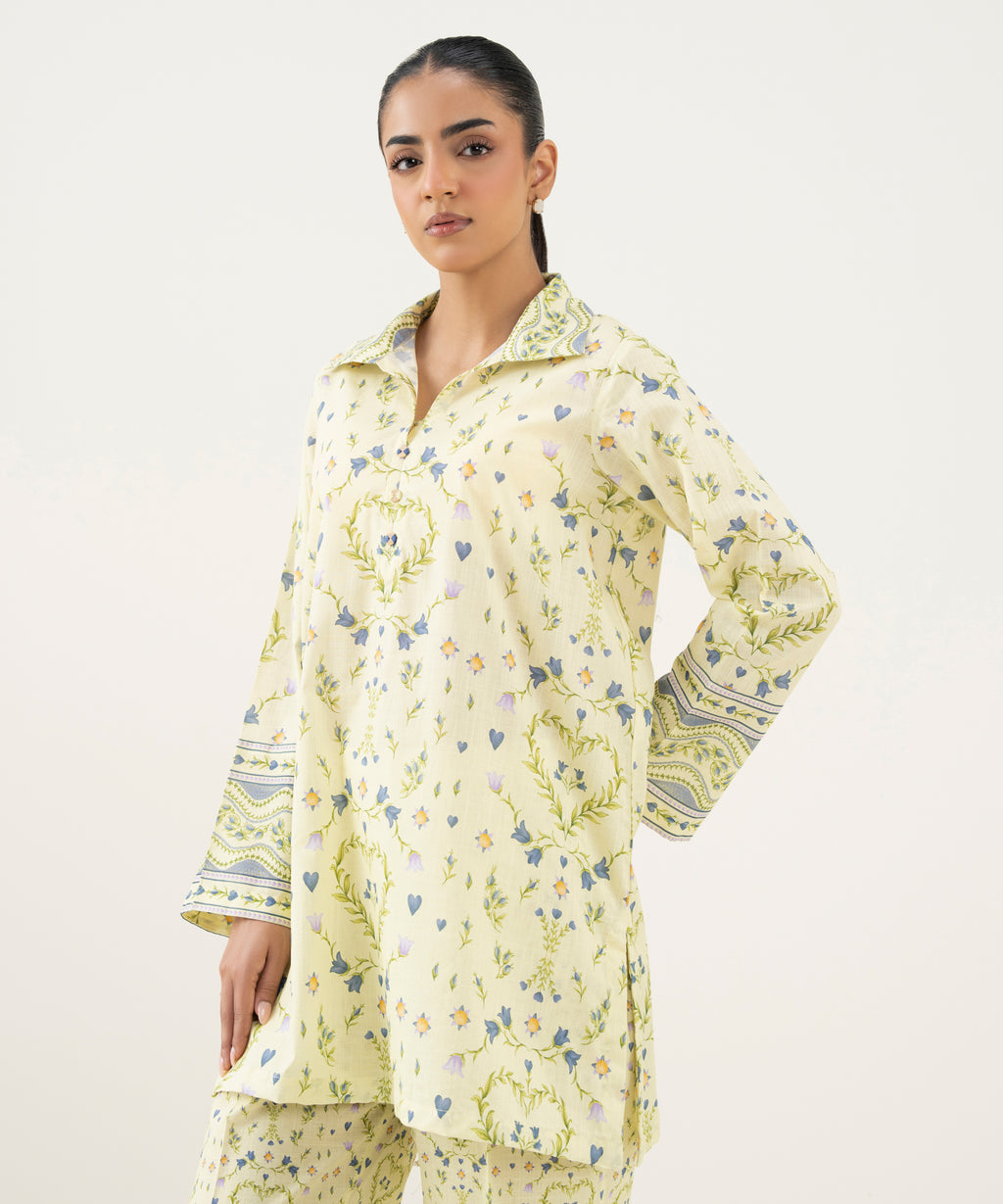 Printed Crosshatch Shirt