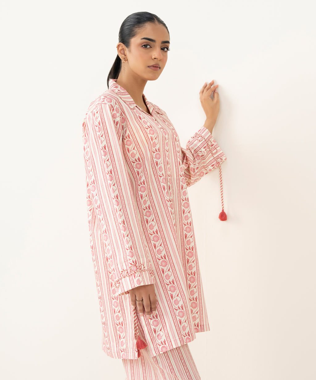 Printed Crosshatch Shirt