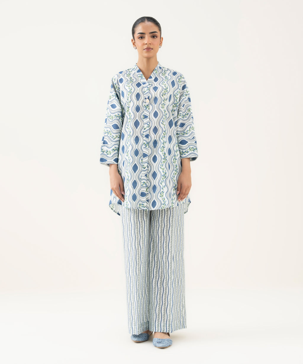 Printed Crosshatch Shirt