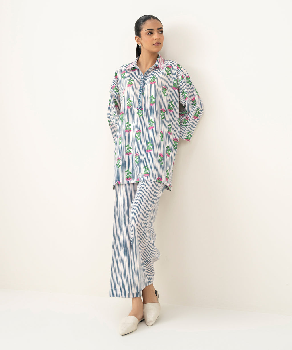 Printed Crosshatch Shirt