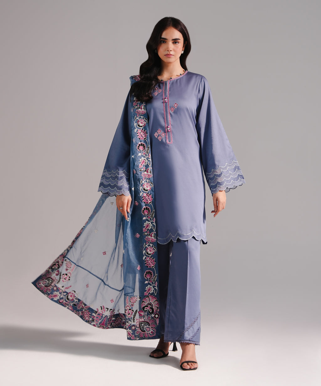 Embroidered Organza Dupatta