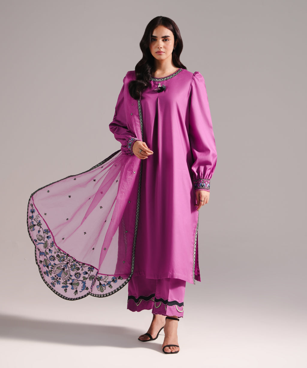 Embroidered Organza Dupatta