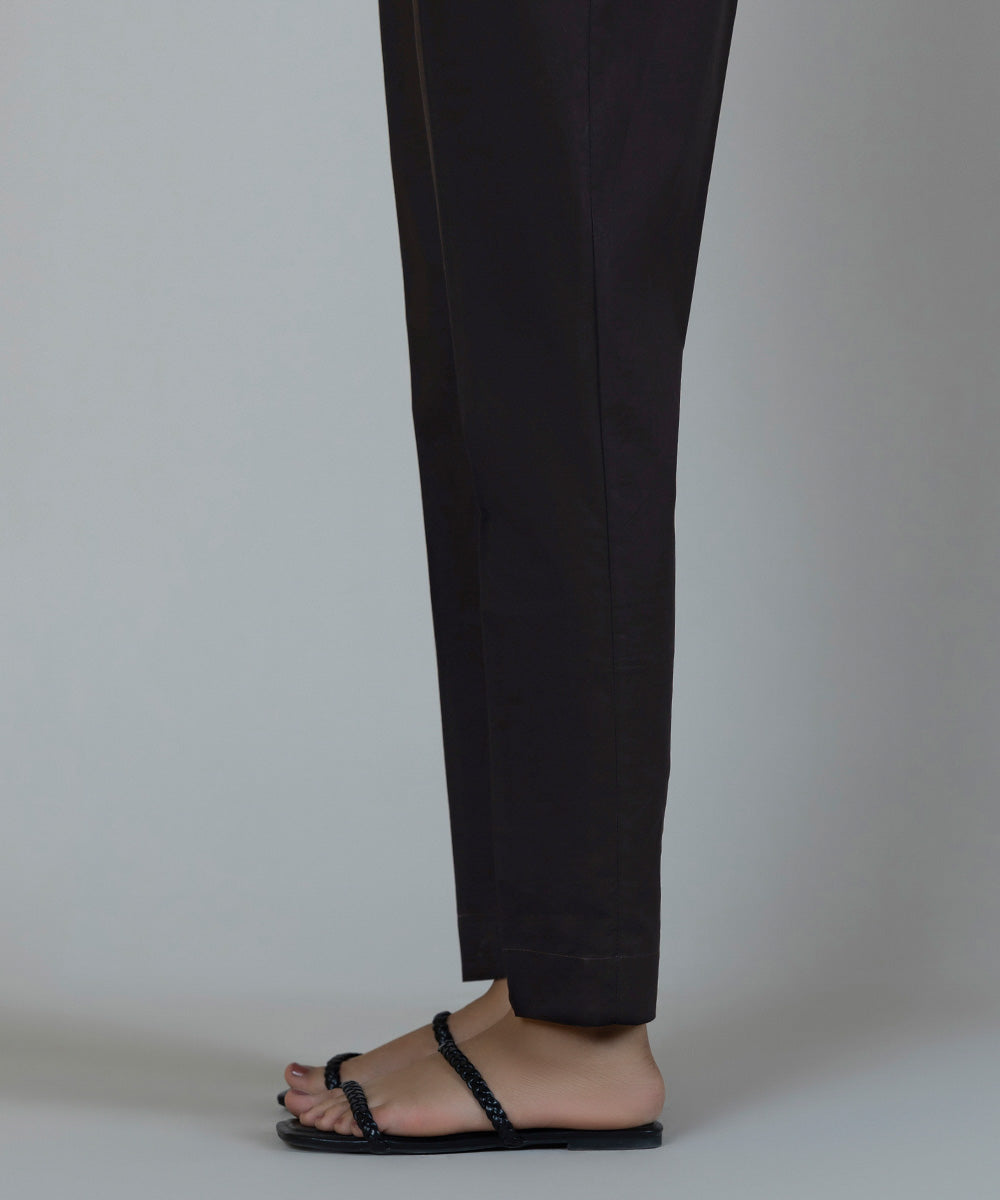 Women's Pret Cambric Brown Dyed Cigarette Pants