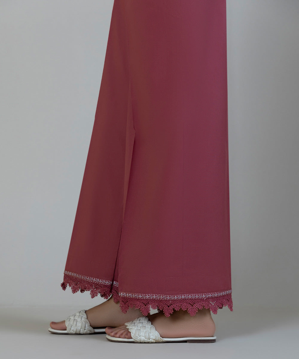 Women's Pret Cambric Pink Dyed Culottes