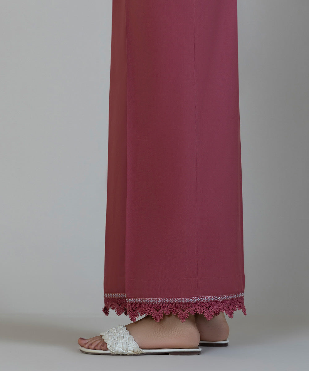 Women's Pret Cambric Pink Dyed Culottes