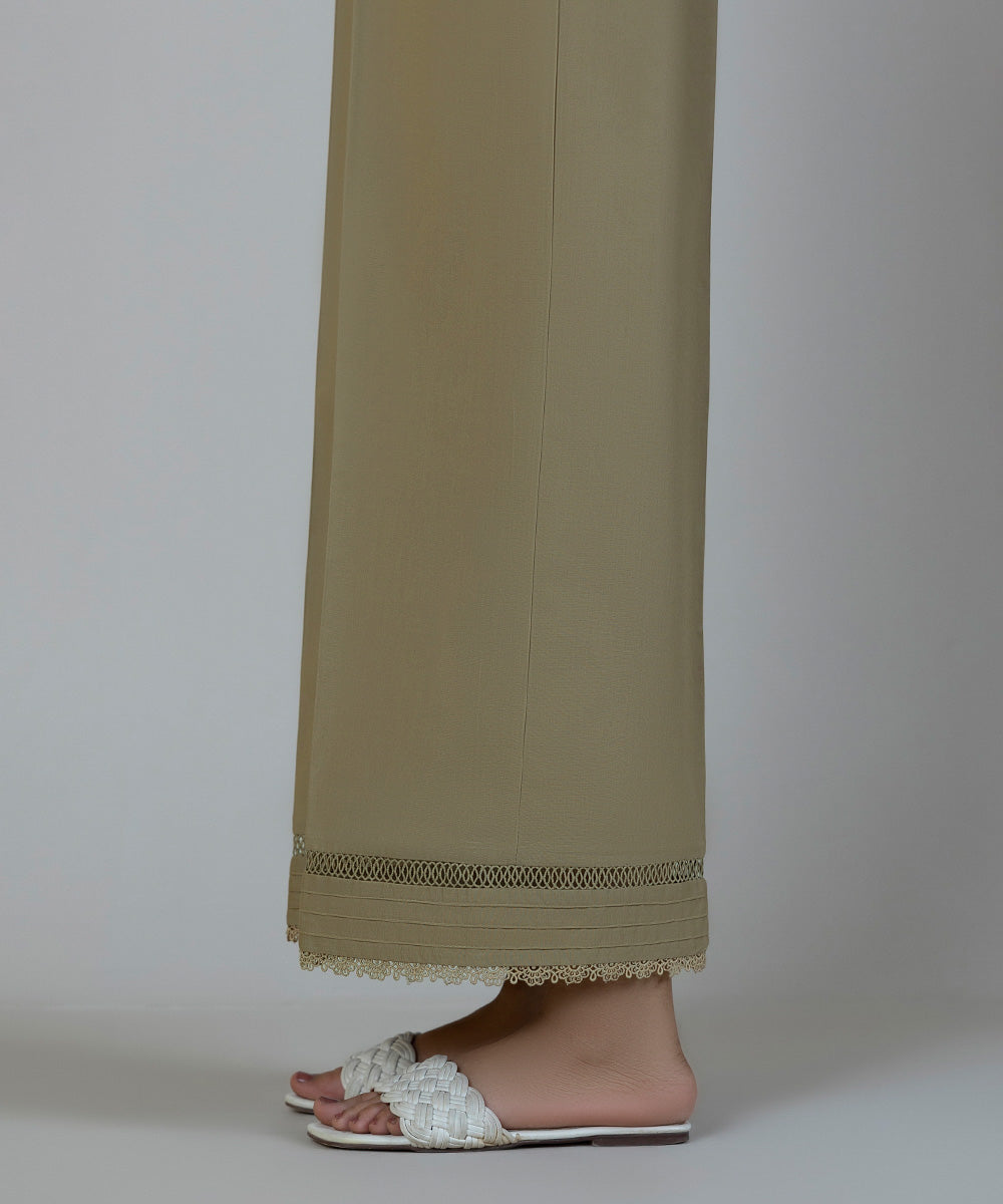 Women's Pret Cambric Beige Dyed Culottes