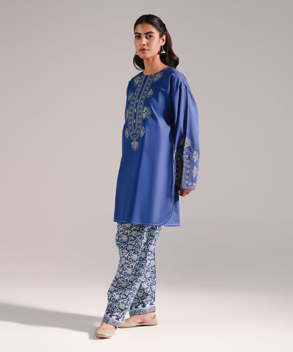 Embroidered Crosshatch Shirt