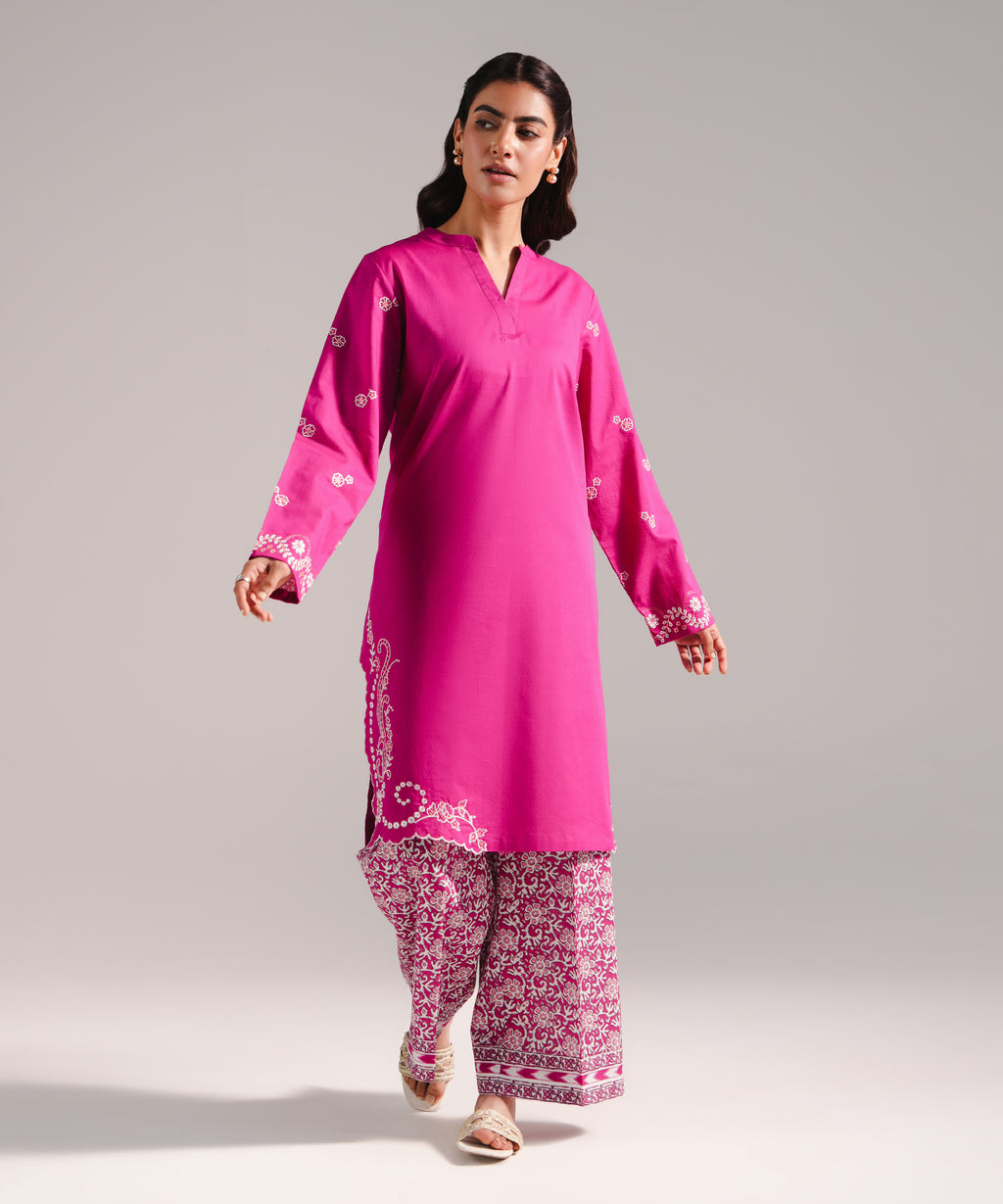 Embroidered Crosshatch Shirt