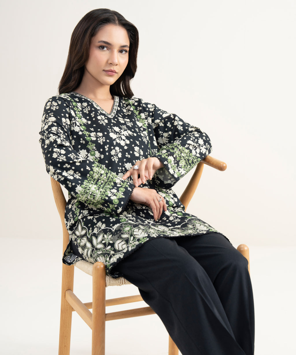Embroidered Cotton Viscose Shirt