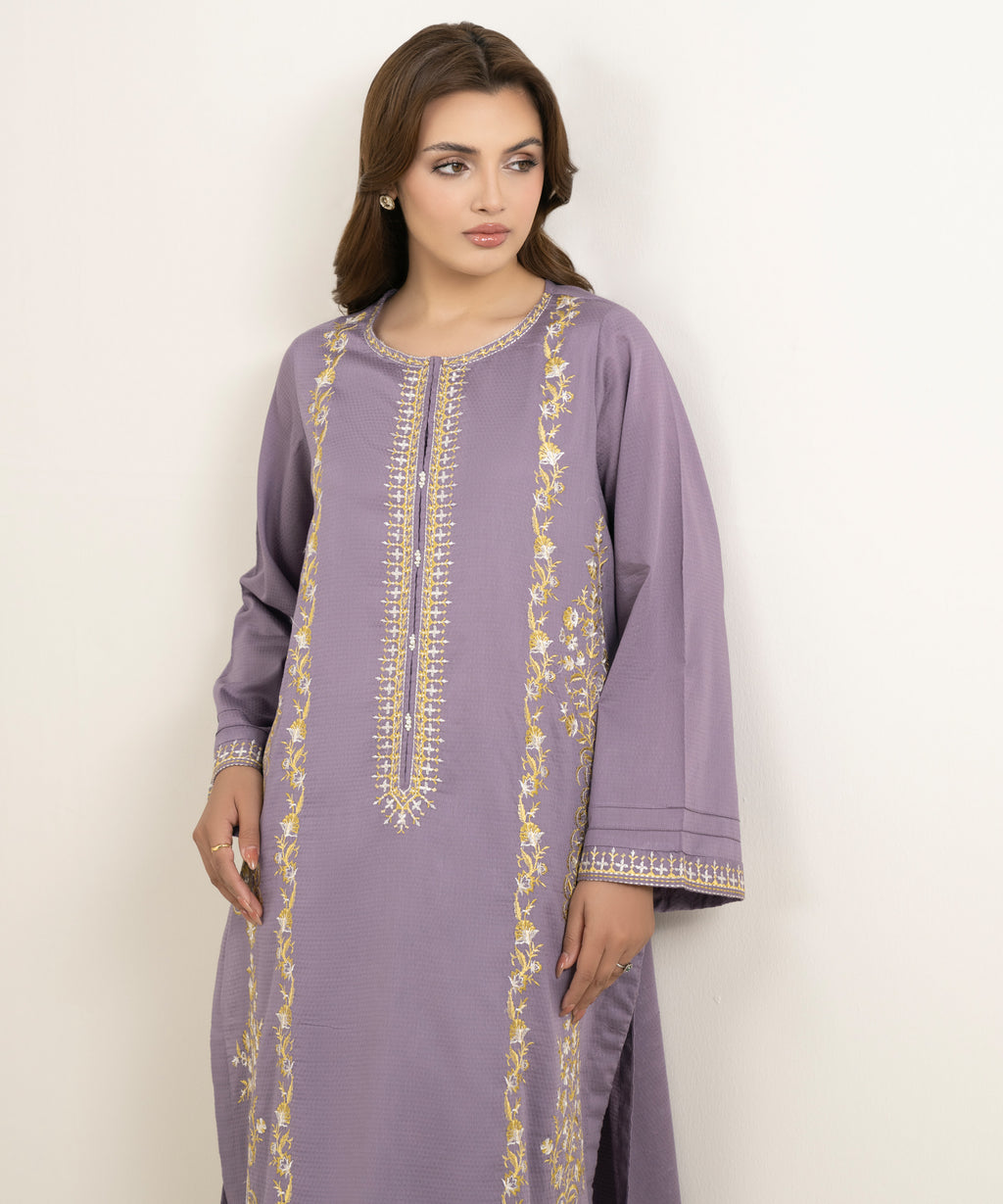 Embroidered Dobby Shirt