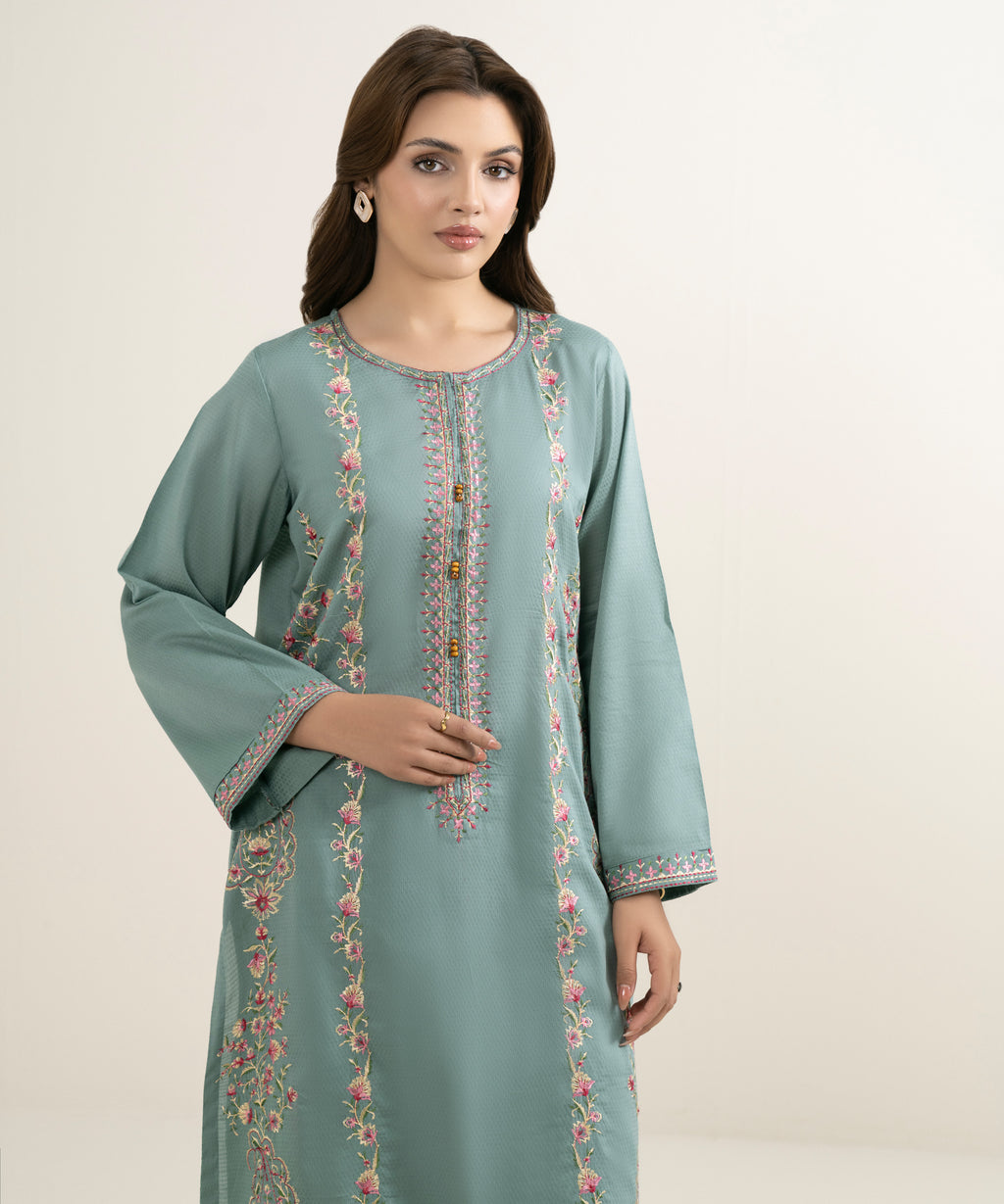 Embroidered Dobby Shirt