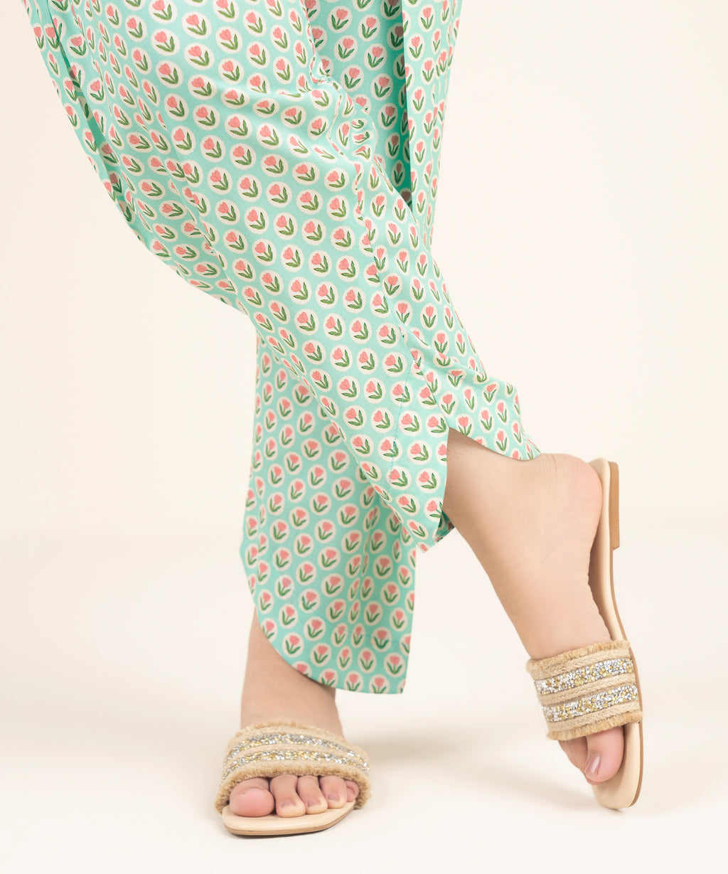 Printed Linen Viscose Shalwar