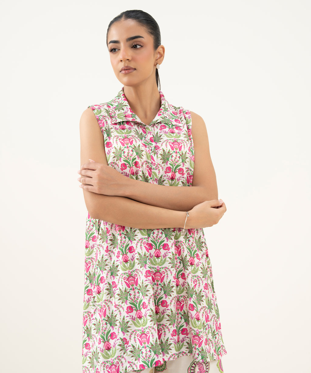 Printed Linen Viscose Shirt