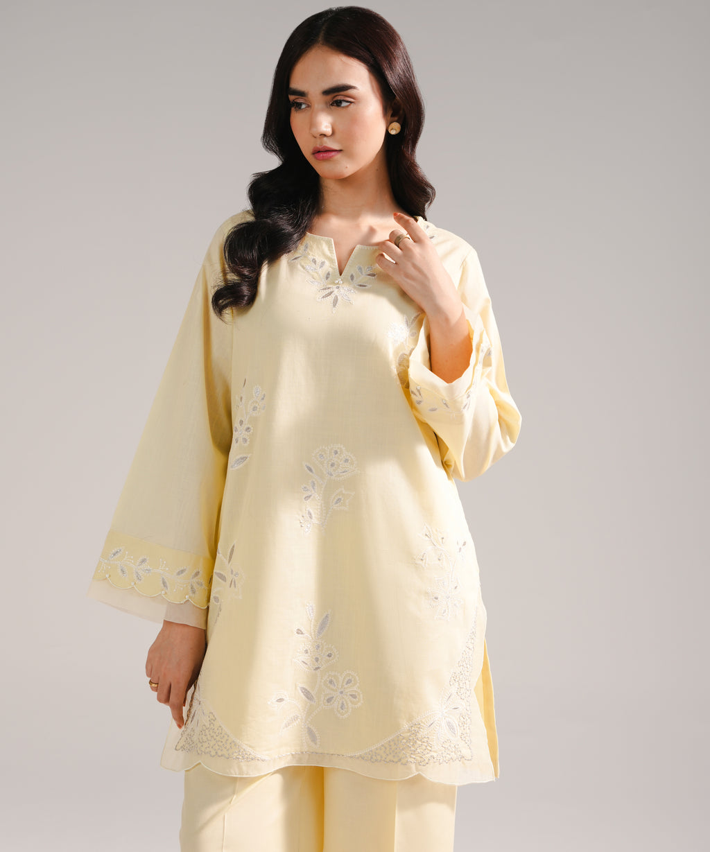 Embroidered Crosshatch Shirt