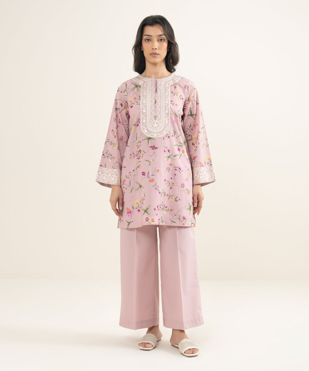 Embroidered Crosshatch Shirt