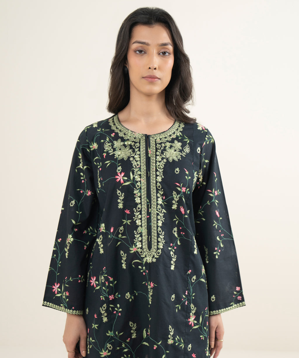 Embroidered Crosshatch Shirt