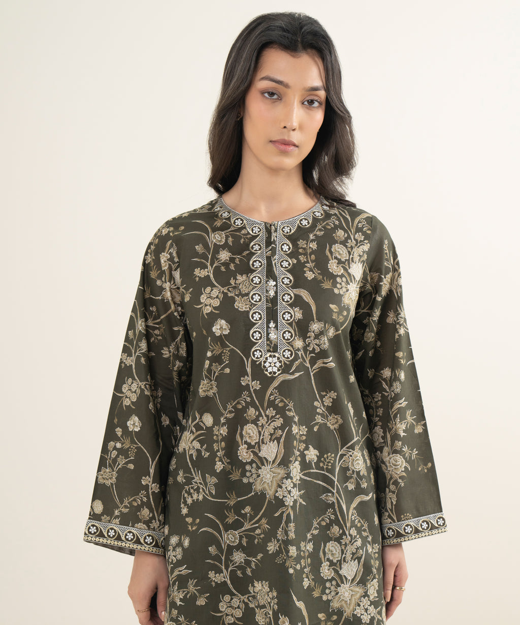 Embroidered Crosshatch Shirt