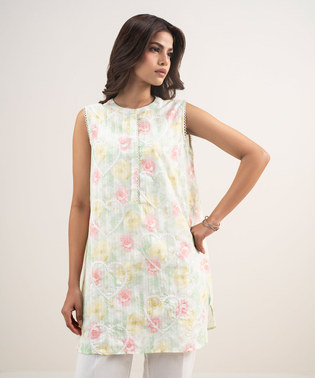 Embroidered Leno Kara Shirt