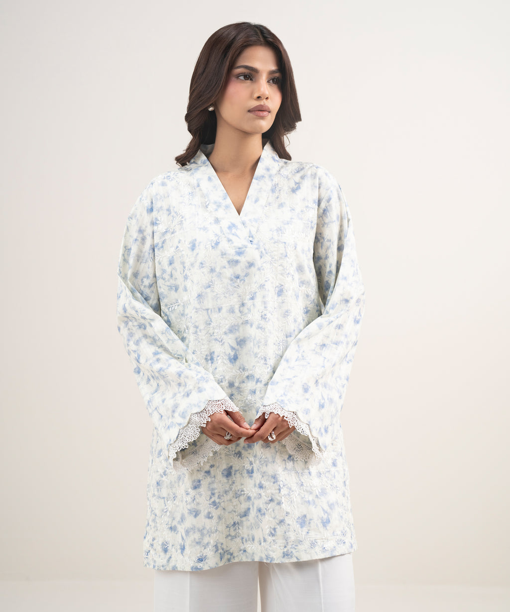 Embroidered Leno Kara Shirt