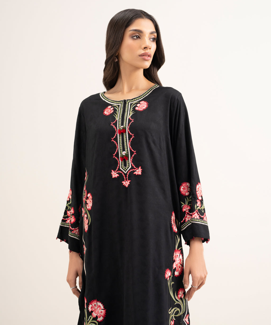 Embroidered Arabic Jacquard Shirt