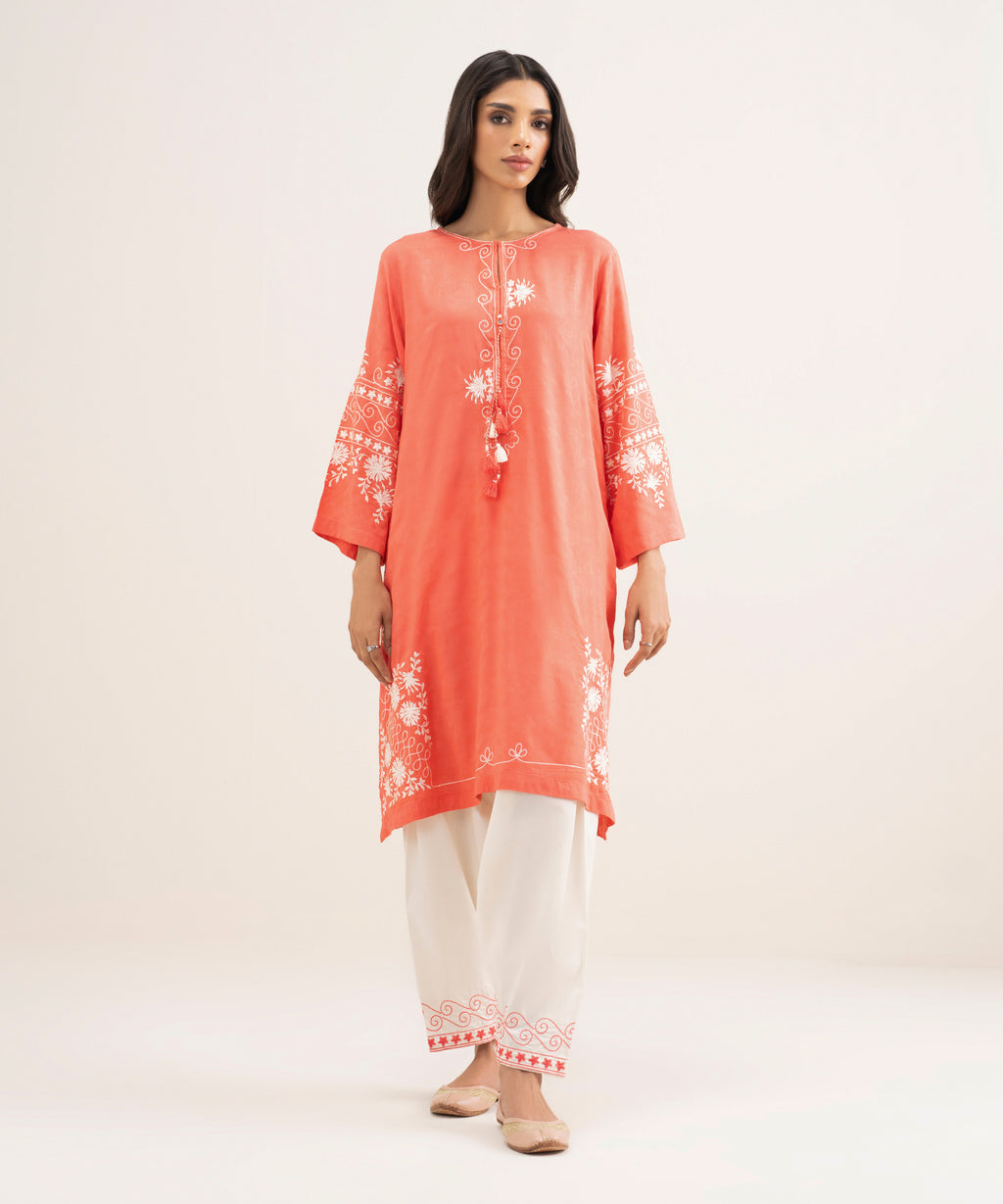 Embroidered Arabic Jacquard Shirt