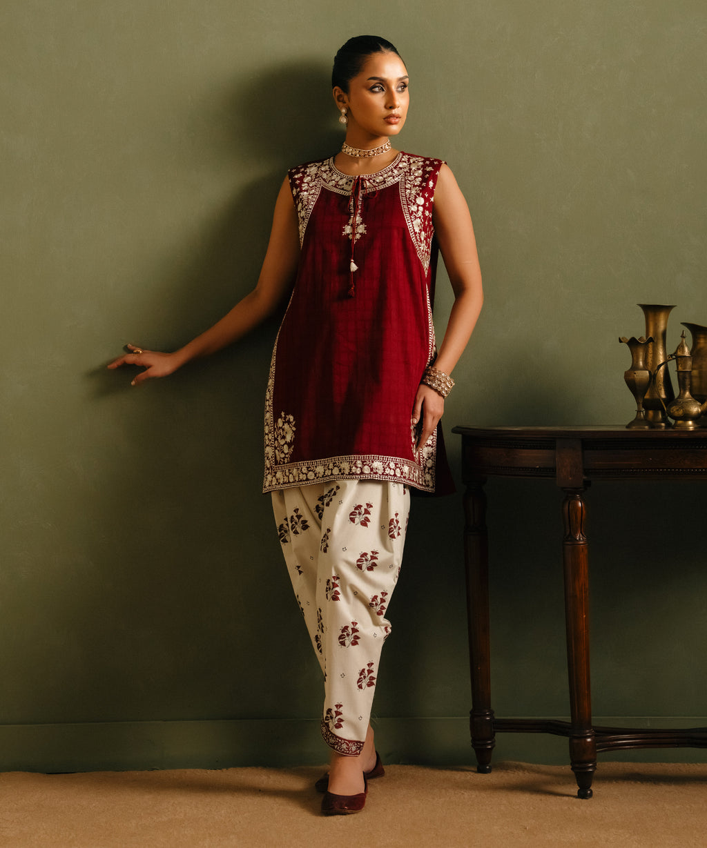 Embroidered Cotton Shirt