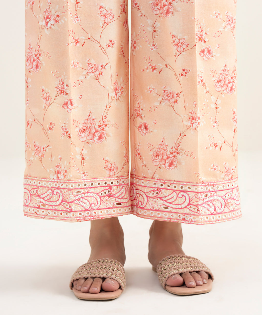Embroidered Cambric Culottes