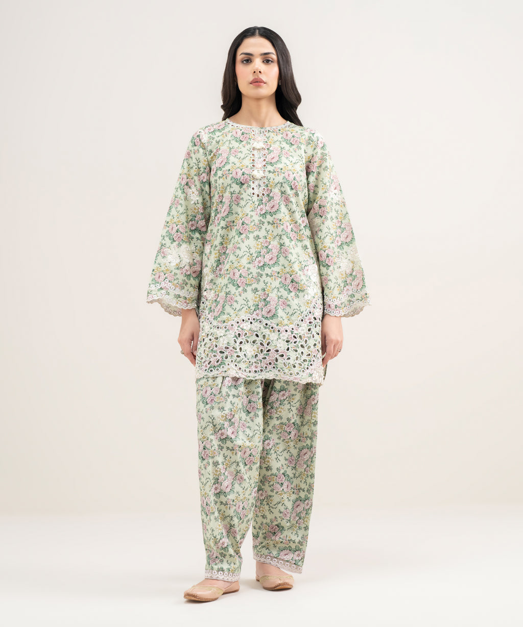 Embroidered Zari Cotton Shirt