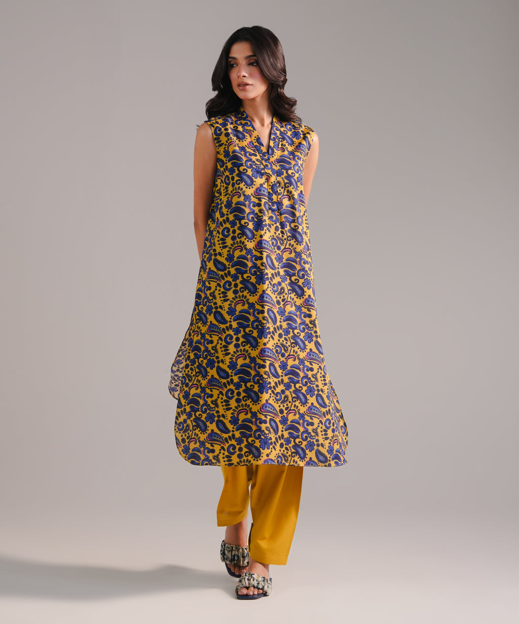 2 Piece - Printed Cambric Suit