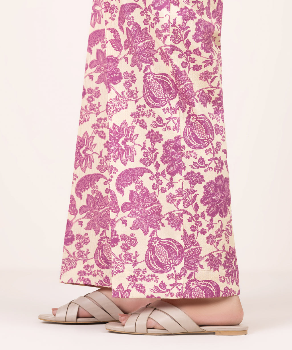 Printed Seersucker Culottes