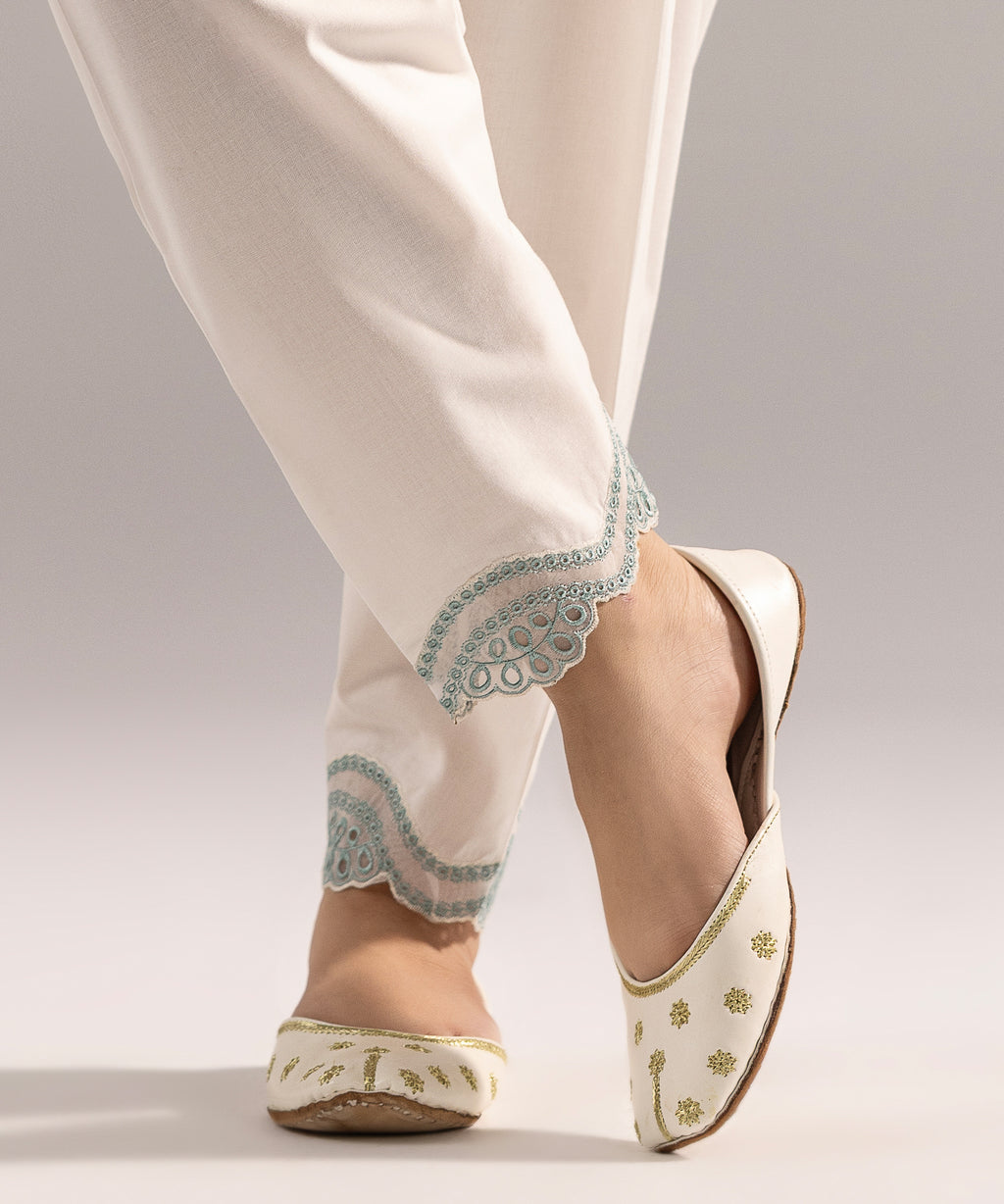 Embroidered Cambric Skinny Shalwar