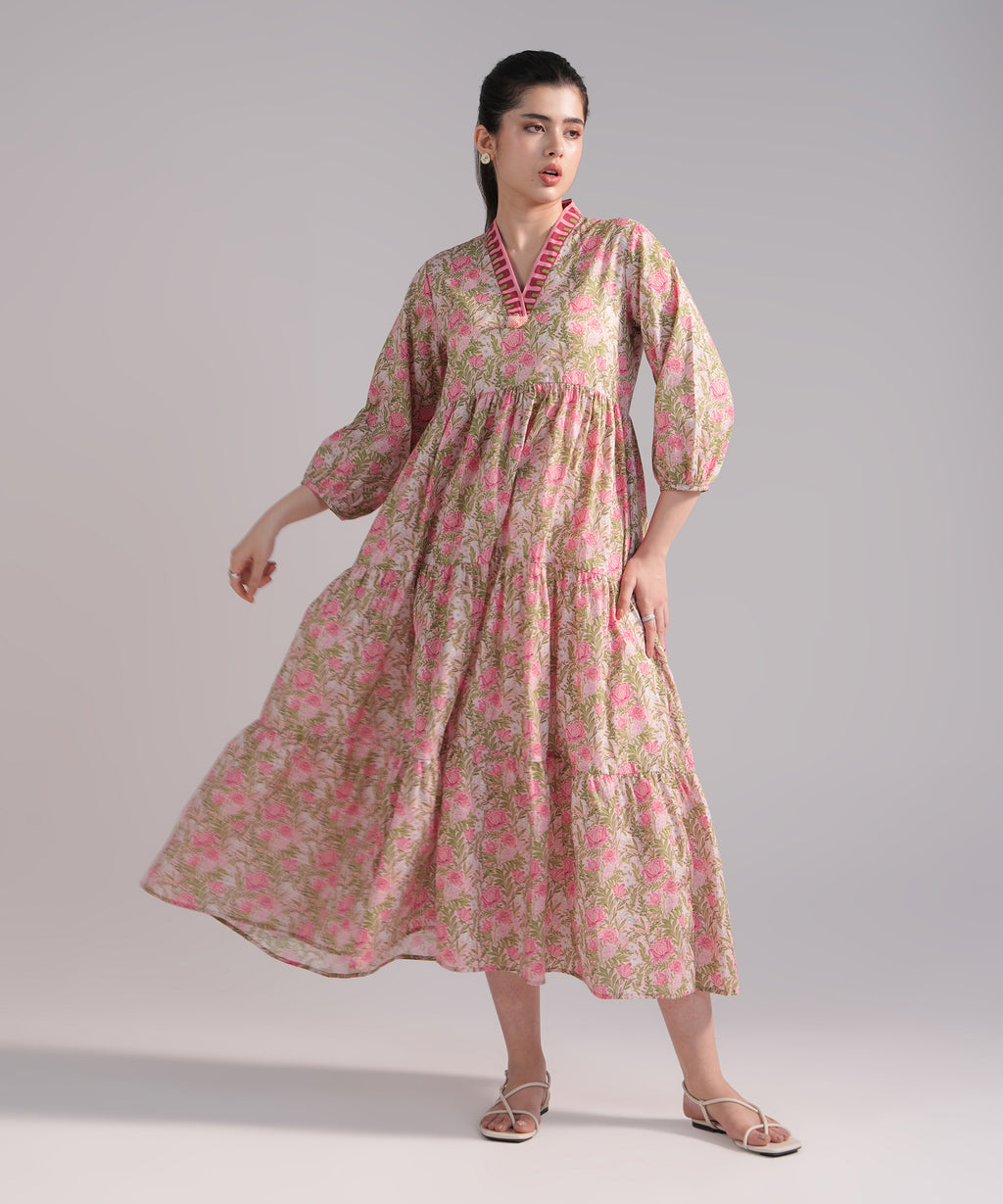 Printed Lawn Dress