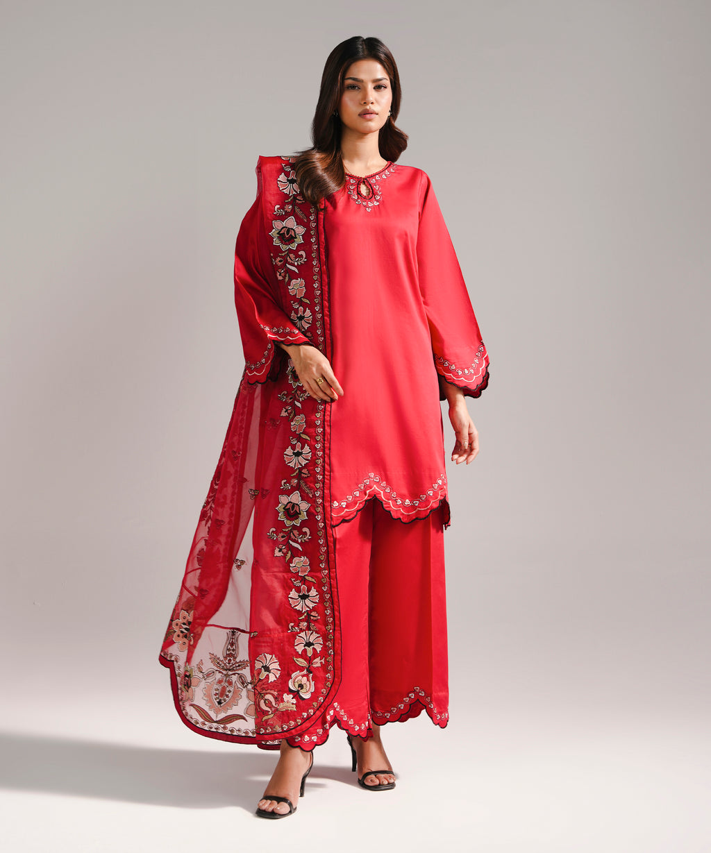 Embroidered Organza Dupatta