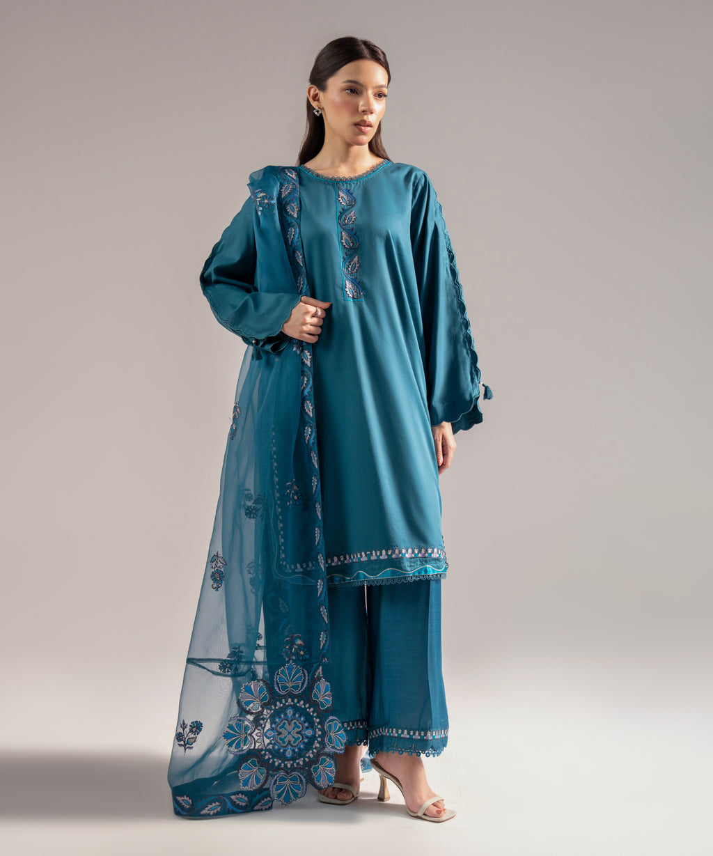 Embroidered Organza Dupatta