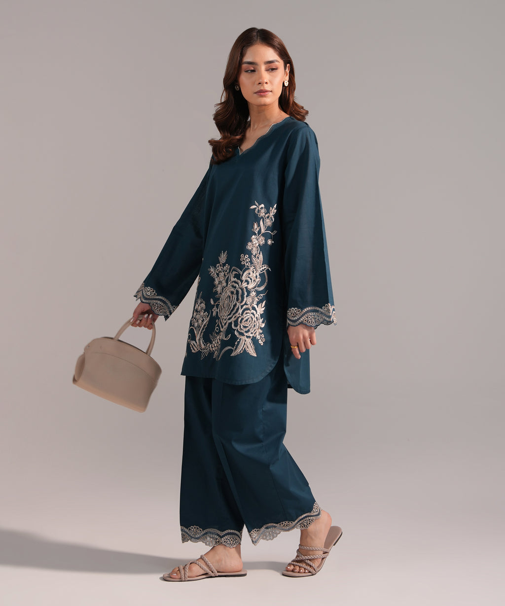 Embroidered Crosshatch Shirt