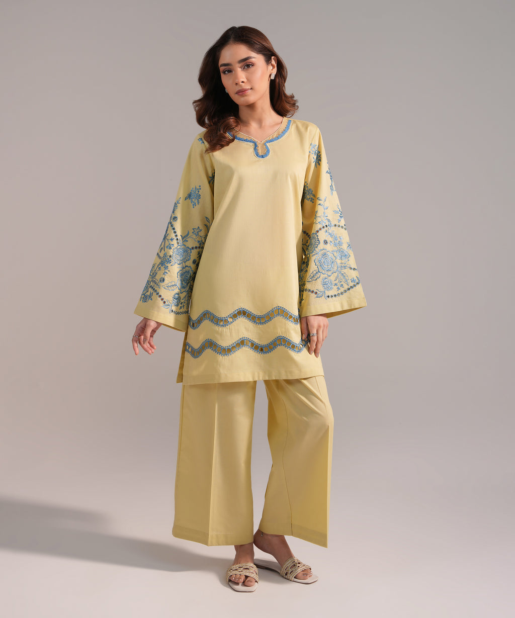 Embroidered Crosshatch Shirt