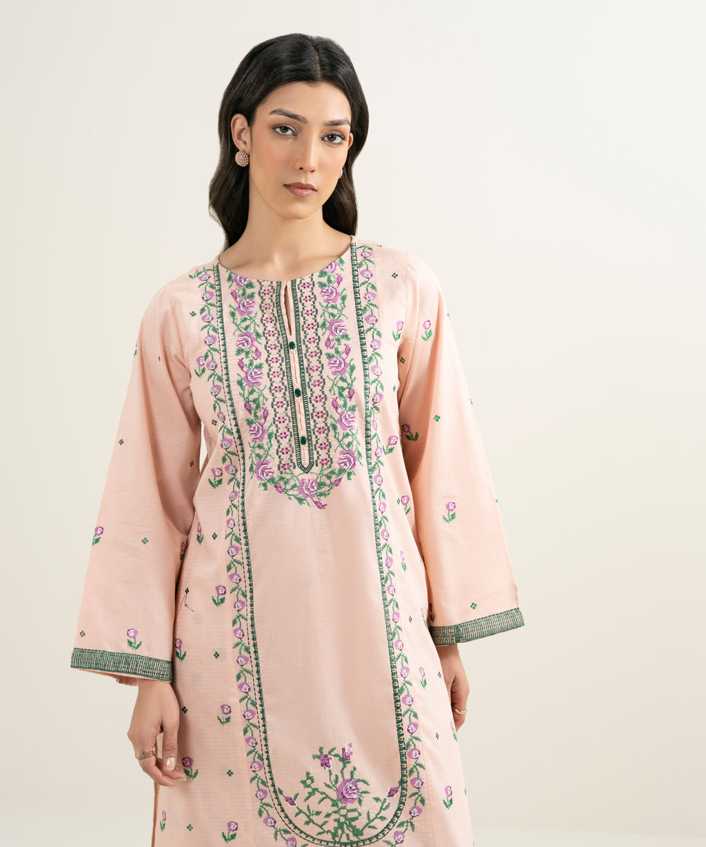 Embroidered Dobby Shirt